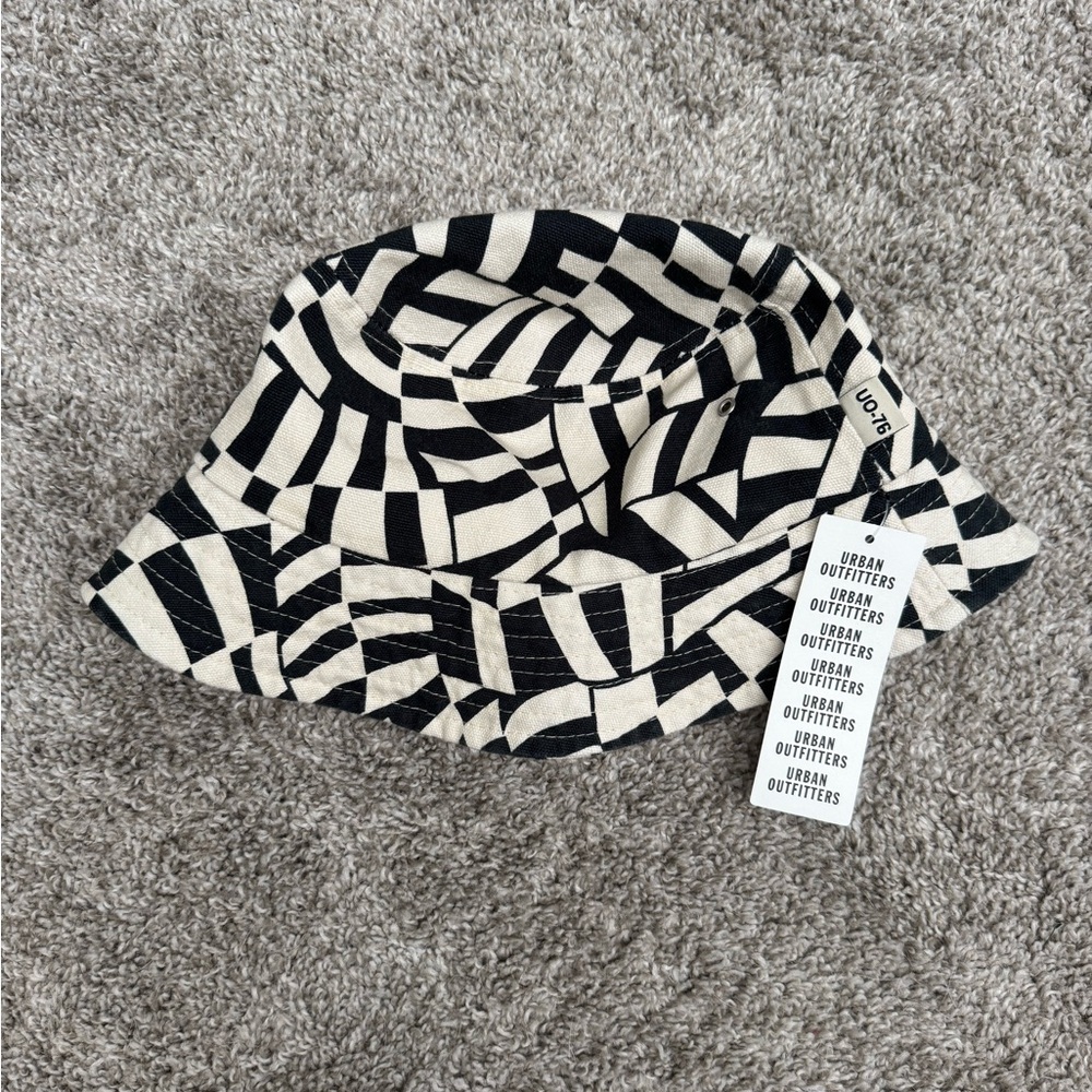 Urban Outfitters Black and White Bucket Hat